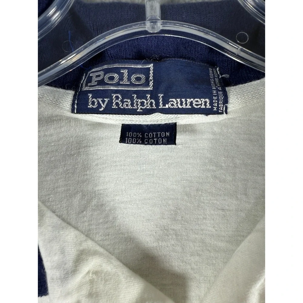 Vintage Polo Ralph Lauren Cricket Equestrian long sleeve Light polo Mens Large